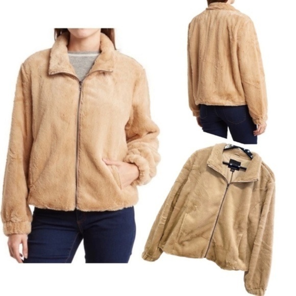 Cozy Teddy Jacket ($169 Retail) Faux Fur Fully Lined XL - Picture 2 of 12